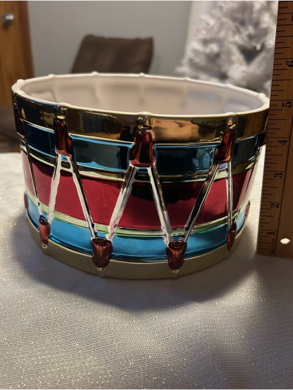 Festive Drum Decorative Bowl - Multicolor